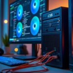 l'onduleur de tension protège votre ordinateur en assurant une alimentation continue et fiable lors des coupures de courant, évitant ainsi pertes de données et dommages matériels.