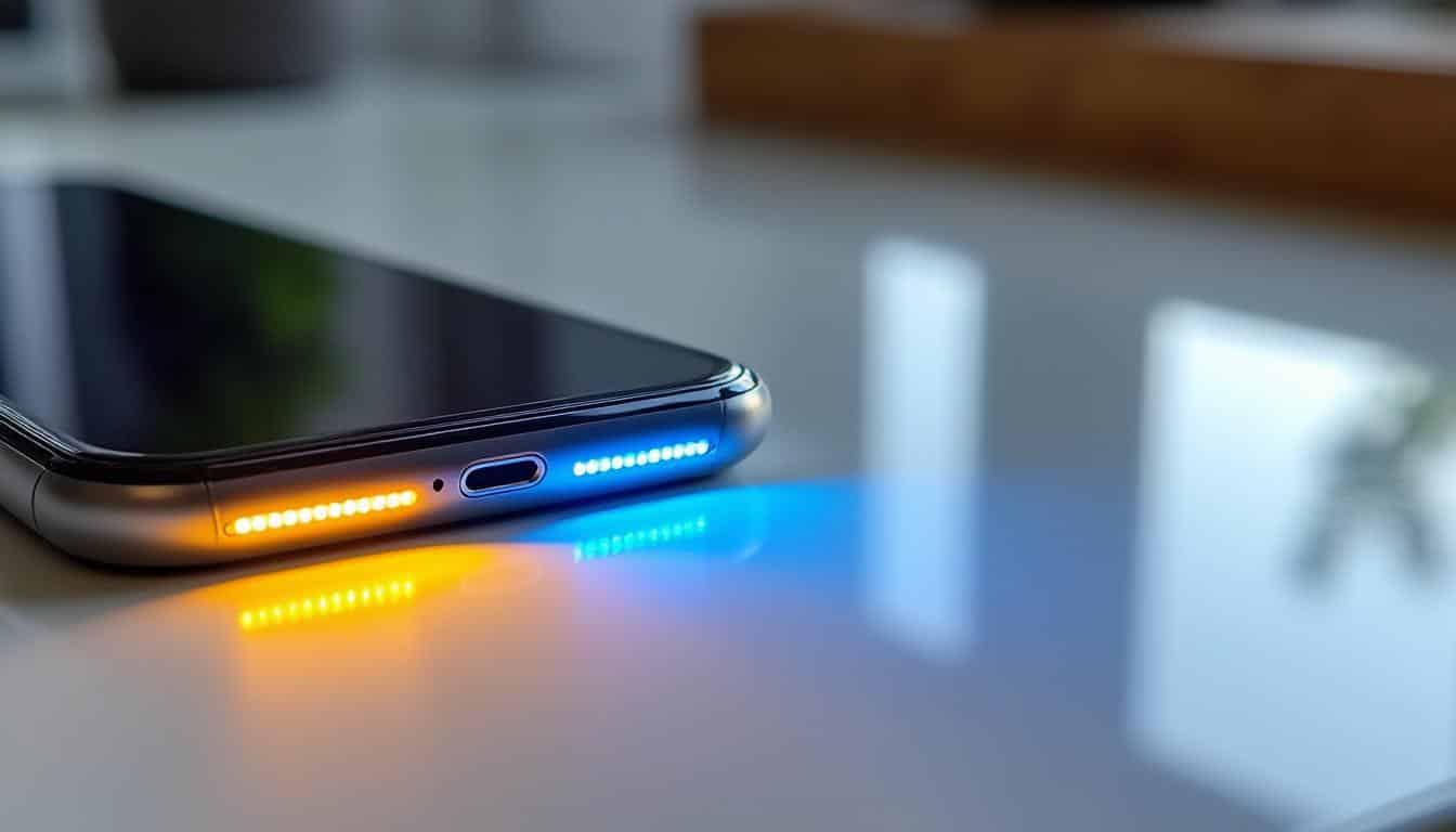 le flash led bicolore optimise la balance des blancs de votre téléphone pour des photos aux couleurs naturelles et équilibrées, même en conditions de faible luminosité.