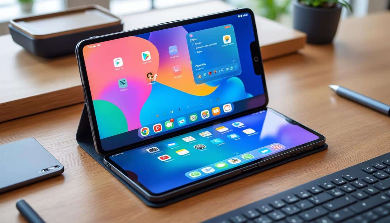 découvrez comment l'écran pliable révolutionne votre téléphone en une petite tablette de travail, alliant praticité et innovation pour une productivité optimale.