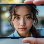 découvrez la caméra selfie avec autofocus intégré pour des portraits nets et précis directement sur votre téléphone.