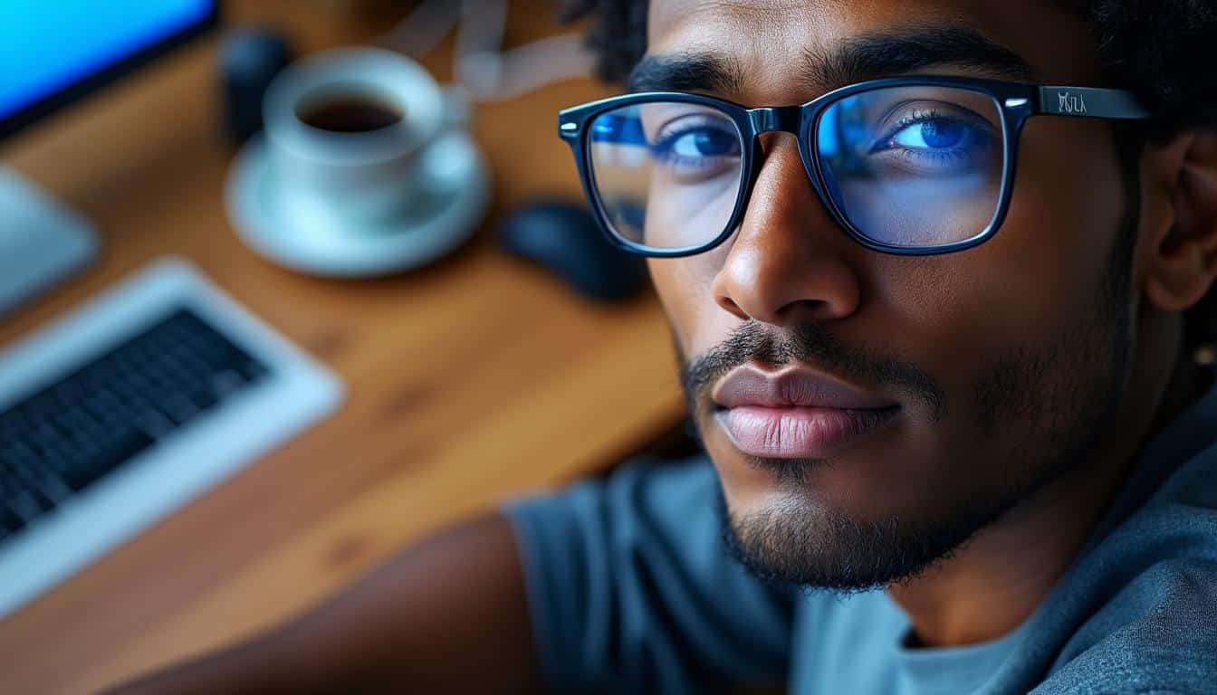 découvrez comment le filtre à lumière bleue protège efficacement vos yeux lors de l'utilisation d'un ordinateur, en réduisant la fatigue oculaire et améliorant votre confort visuel.