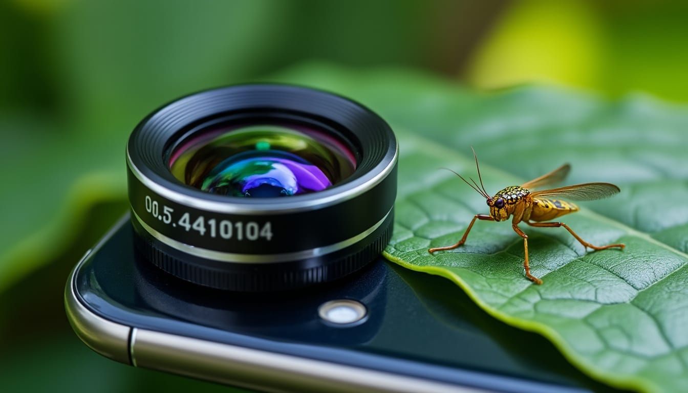 découvrez comment la lentille macro transforme votre téléphone en un outil puissant pour capturer les moindres détails avec une précision exceptionnelle.
