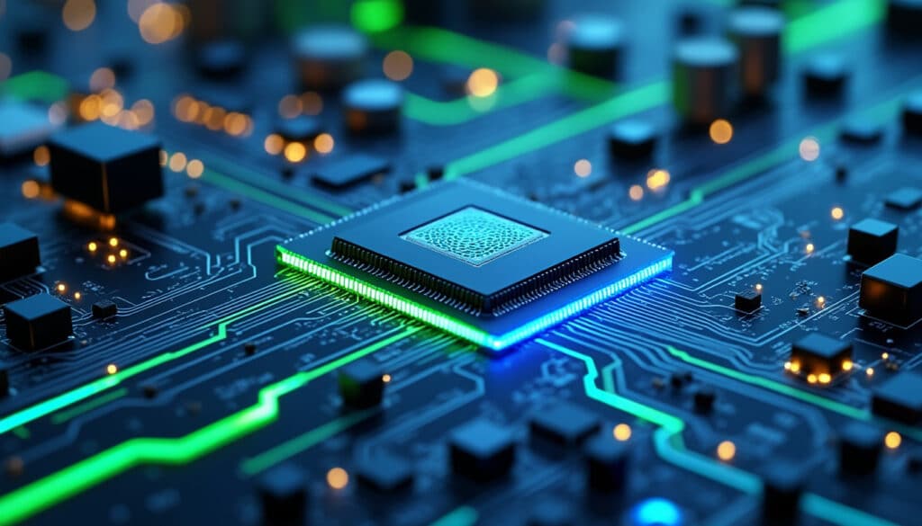 découvrez comment la puce photonique révolutionne la high-tech en consommant dix fois moins d'énergie, offrant performance et efficacité énergétique.