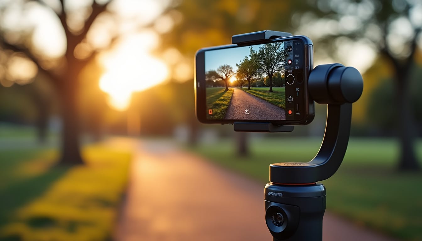 découvrez comment le stabilisateur gimbal améliore la qualité de vos vidéos prises au téléphone en offrant des images fluides et professionnelles, même en mouvement.