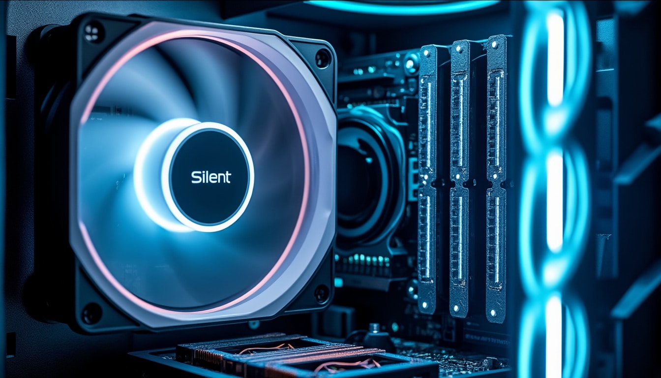 découvrez notre ventilateur silencieux qui diminue efficacement le bruit de votre ordinateur de bureau pour un environnement de travail plus calme et agréable.