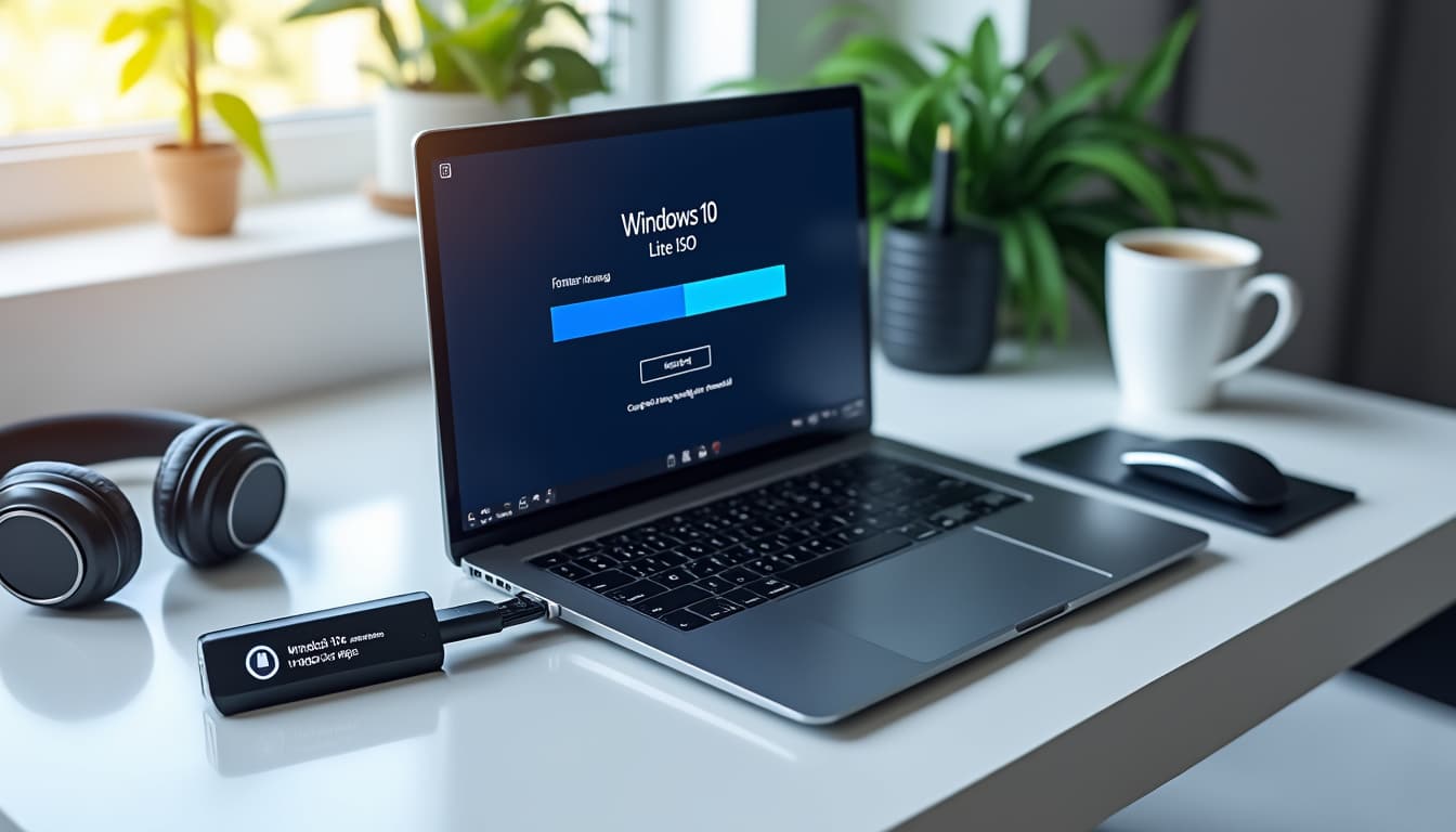 téléchargez l'iso windows 10 lite et créez facilement votre clé usb bootable pour une installation rapide et allégée de windows 10.